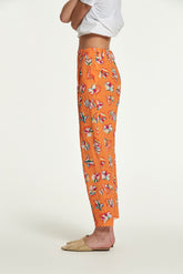 Pantalón Garel Algodon Estampado Con Relieve
